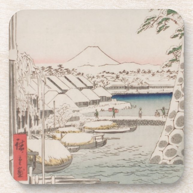 Ichiryusai Hiroshige Coaster (Front)