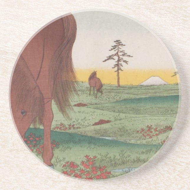 Ichiryusai Hiroshige Coaster (Front)