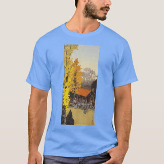 Icho in Autumn Painting Japanese Autumn Graphic Pr T-Shirt