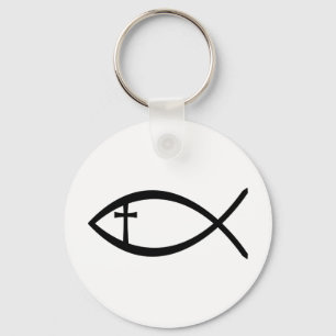 Ichthus Christian Fish Keychain