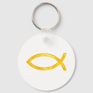 Ichthus - Christian Fish Symbol Keychain