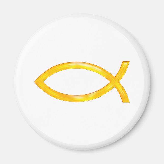 Ichthus - Christian Fish Symbol Magnet (Front)