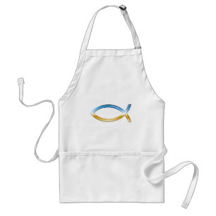 Ichthus - Christian Fish Symbol Sky & Ground Standard Apron