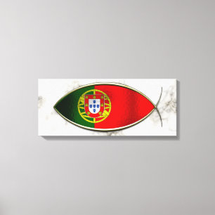 Ichthus - Portugese Flag Canvas Print