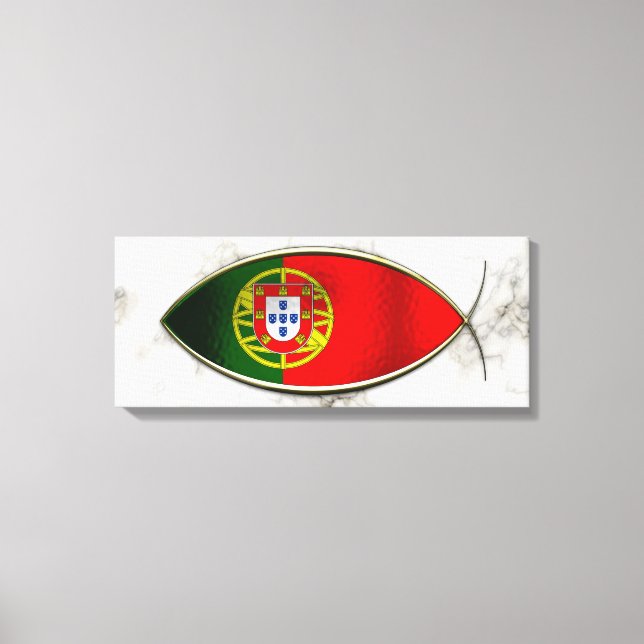 Ichthus - Portugese Flag Canvas Print (Front)