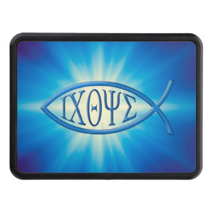 Ichthys Christian Fish Symbol Trailer Hitch Cover
