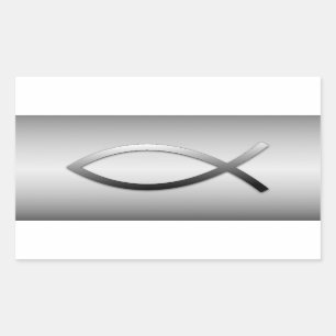 Ichthys Jesus Fish Christian Symbol Sticker