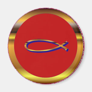 Ichthys Red-Gold Magnet