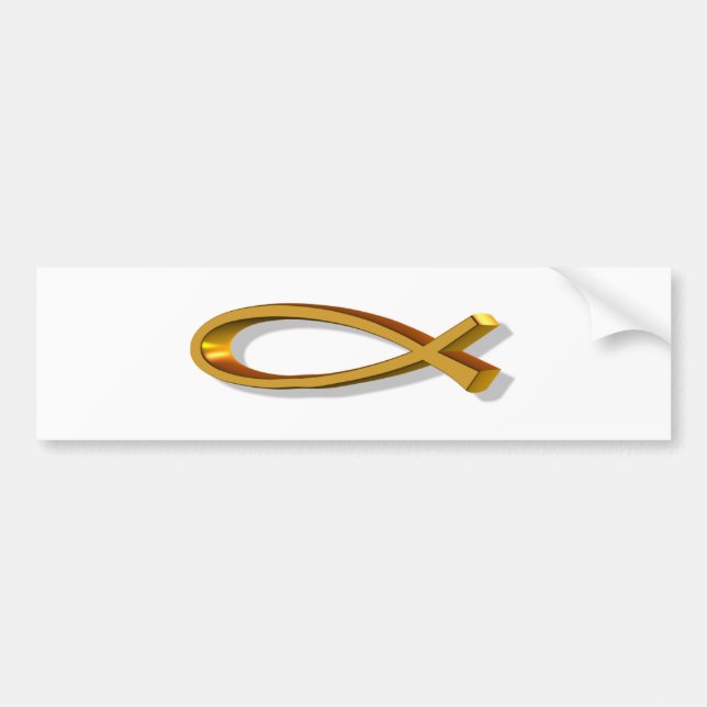 ICHTUS 3D BUMPER STICKER (Front)