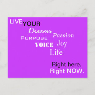 ICI. EN CE MOMENT. Carte postale