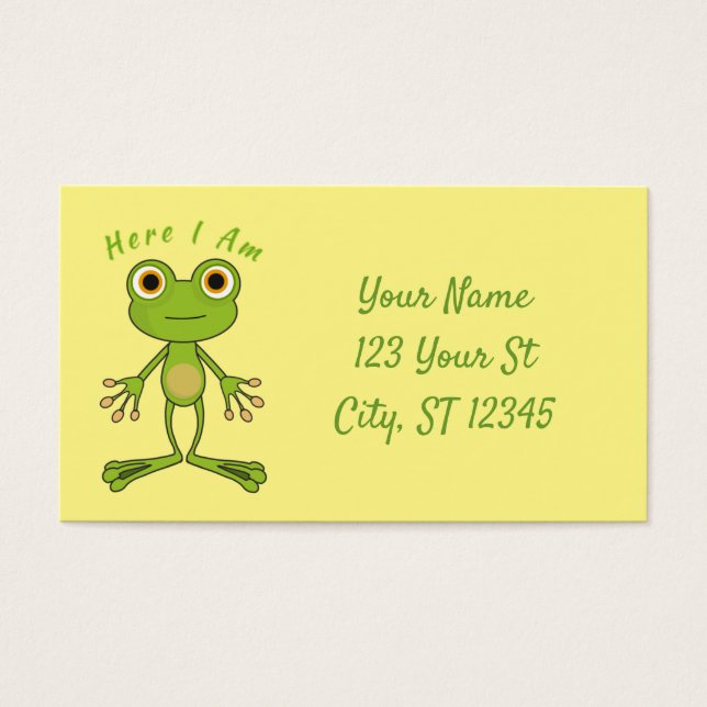 Ici, je suis mignonne grenouille Thunder_Cove (Devant)