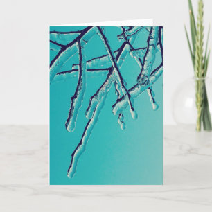 icicle branches holiday card