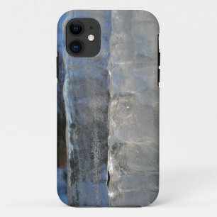 Icicles Abstract Blue Winter Photography iPhone 11 Case