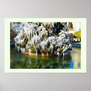 Icicles in Montpellier Poster