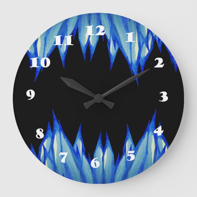 Icicles Winter Mod Wall Clock (Front)