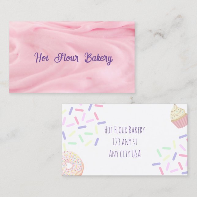 Icing bakery business card (Front/Back)