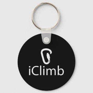 Iclimb Fun Rock Climbing Cute Climber Humor Keychain
