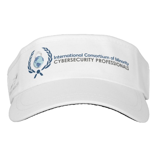 ICMCP Logo'd Visor, White Visor (Front)
