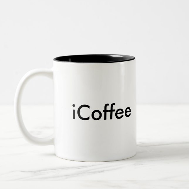 iCoffee Two-Tone Coffee Mug (Left)