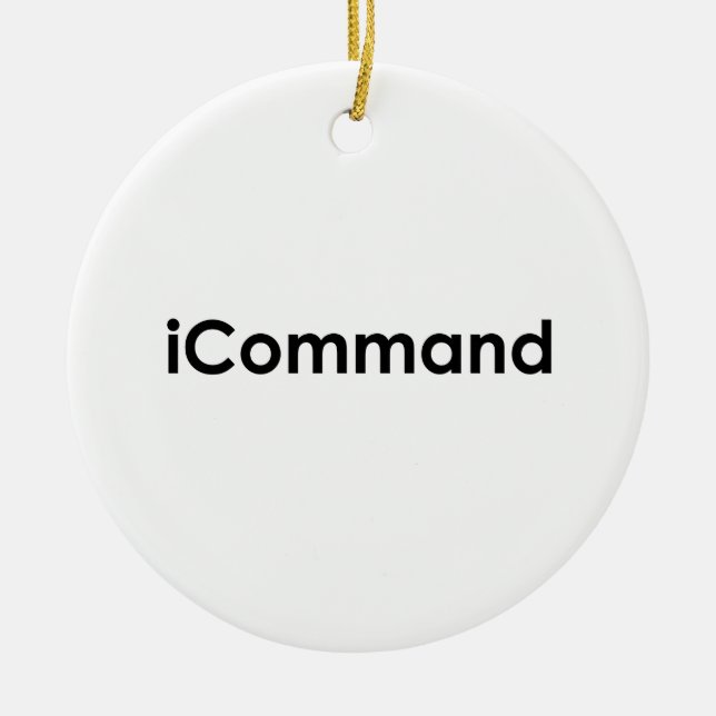 iCommand Marching Band Commander Ceramic Ornament (Front)