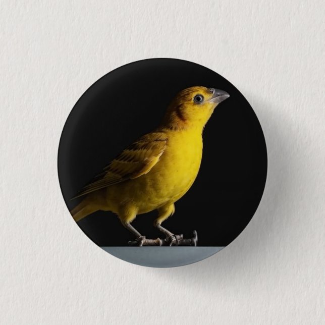 Icon: canary 1 inch round button (Front)