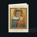 Icon Christmas Card<br><div class="desc">The first ode of the Canon for the Nativity of Christ is printed on the inside of the card.</div>