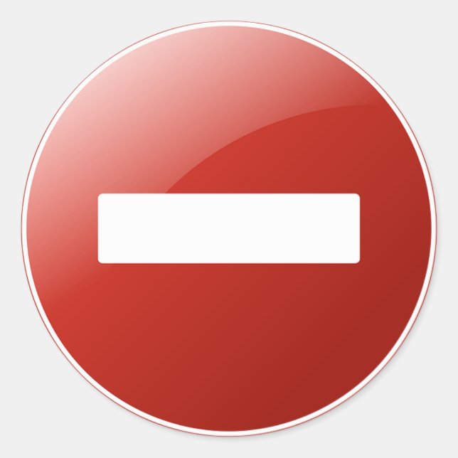 Icon Classic Round Sticker (Front)