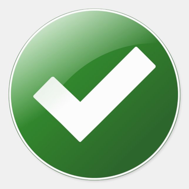 Icon Classic Round Sticker (Front)