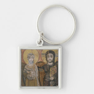 Icon depicting Abbott Mena with Christ Keychain