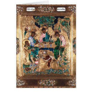 Icon depicting Abraham and the Three Angels