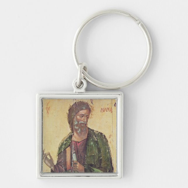 Icon depicting St. Andrew Keychain (Front)