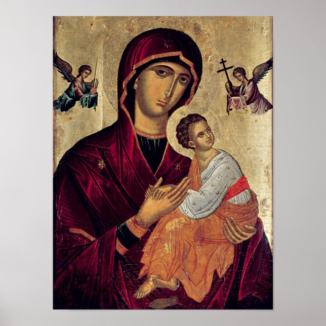 Icon depicting the Holy Mother of the Passion Poster (Front)