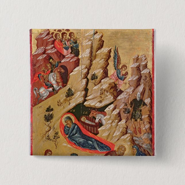 Icon depicting the Nativity 2 Inch Square Button (Front)
