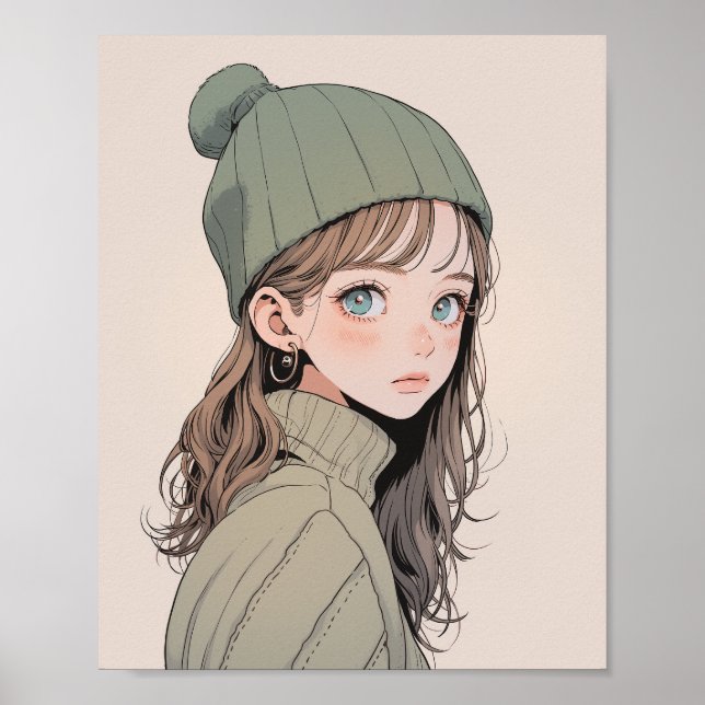 [Icon Image] Downloadable Knit Cap JK | Sushi Musu Poster (Front)