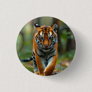 Icon: Indian Tiger 1 Inch Round Button