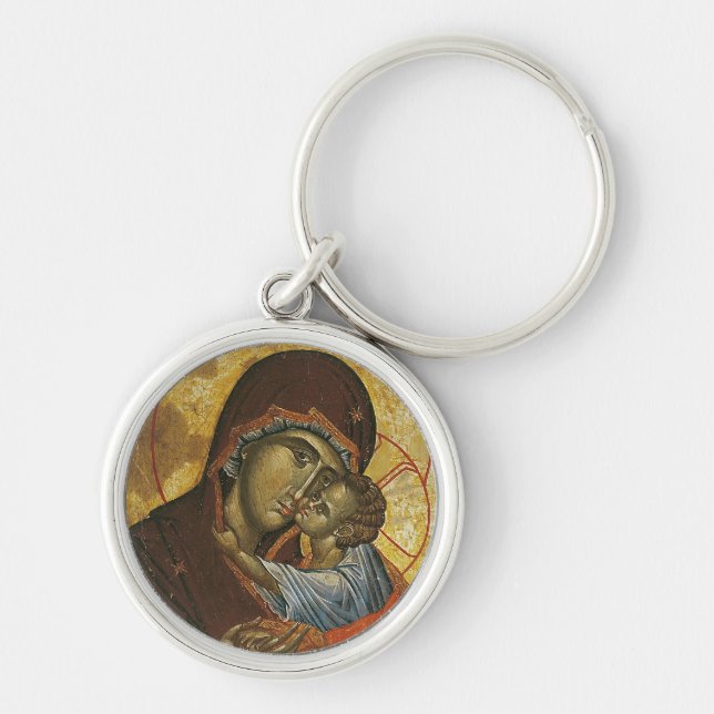 Icon known as the 'Virgin of Tsar Dushan', c.1350 Keychain (Front)