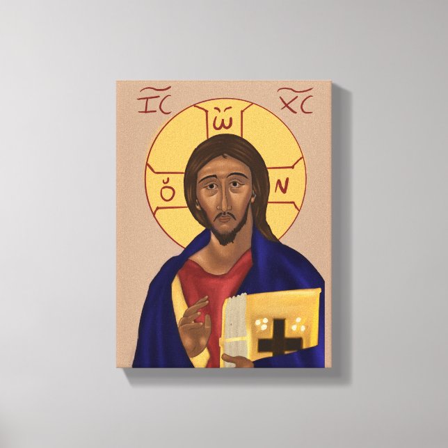 Icon of Christ Canvas Print (Front)