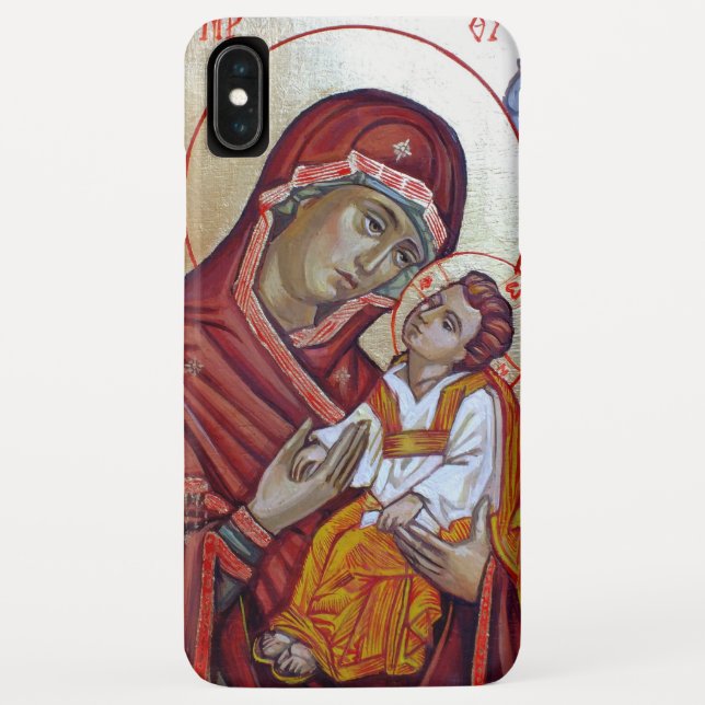 Icon of Saint Mary Theotokos Case-Mate iPhone Case (Back)