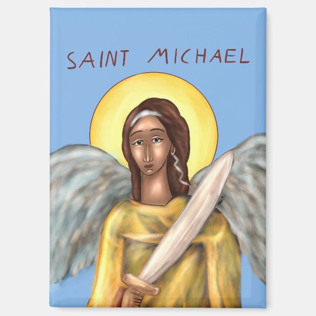 Icon of Saint Michael Magnet (Front)