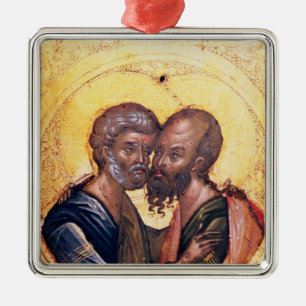Icon of SS. Peter and Paul Metal Ornament