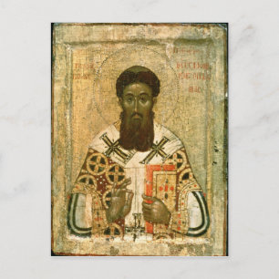Icon of St. Gregory  Archbishop of Thessaloniki Postcard