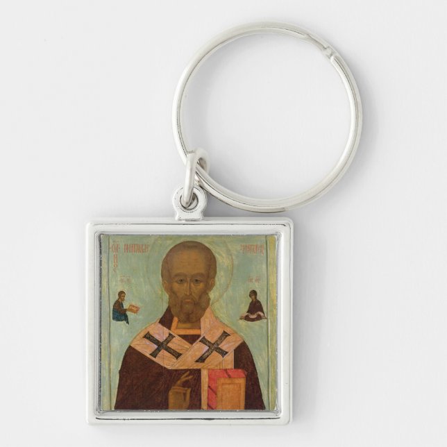 Icon of St. Nicholas Keychain (Front)
