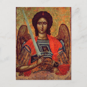 Icon of the Angel Michael, Greek, 18th century Postcard