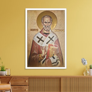 Icon of the Saint Nicholas Canvas Print