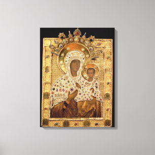 Icon of the Virgin, Smolenskaja monastery Canvas Print