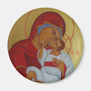 Icon of Theotokos with Child Magnet