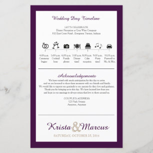 Icon TImeline Wedding Programme