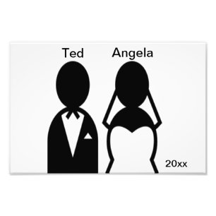 Icon Wedding Couple Photo Print