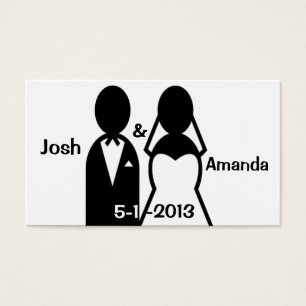 Icon Wedding Couple Thank You Card