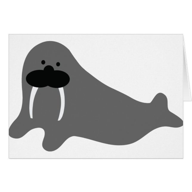 icône de bande dessinée de walrus (Devant horizontal)